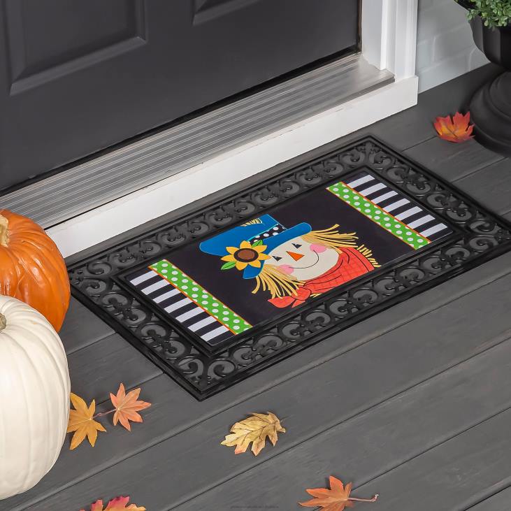 Rugs & Mats Plow & Hearth Scarecrow Friend Sassafras Switch Mat NFLB1961
