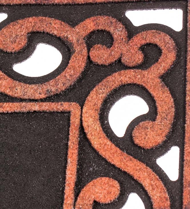 Rugs & Mats Plow & Hearth Variegated Scroll Sassafras Mat Tray NFLB1558