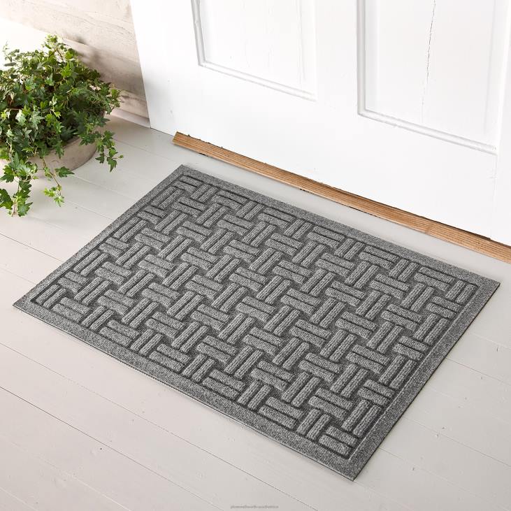Rugs & Mats Plow & Hearth Waterhog Basket Weave Doormat, 20x 30- Evergreen NFLB1291