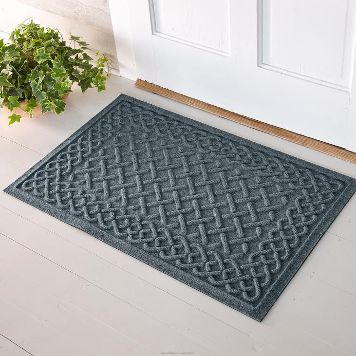Rugs & Mats Plow & Hearth Waterhog Cable Weave Doormat, 20x 30- Camel NFLB1275