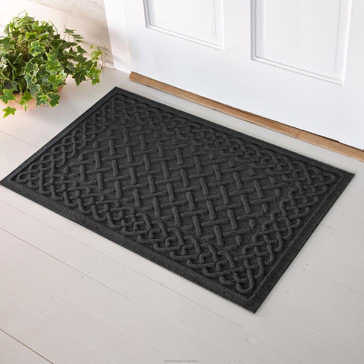 Rugs & Mats Plow & Hearth Waterhog Cable Weave Doormat, 20x 30- Camel NFLB1275