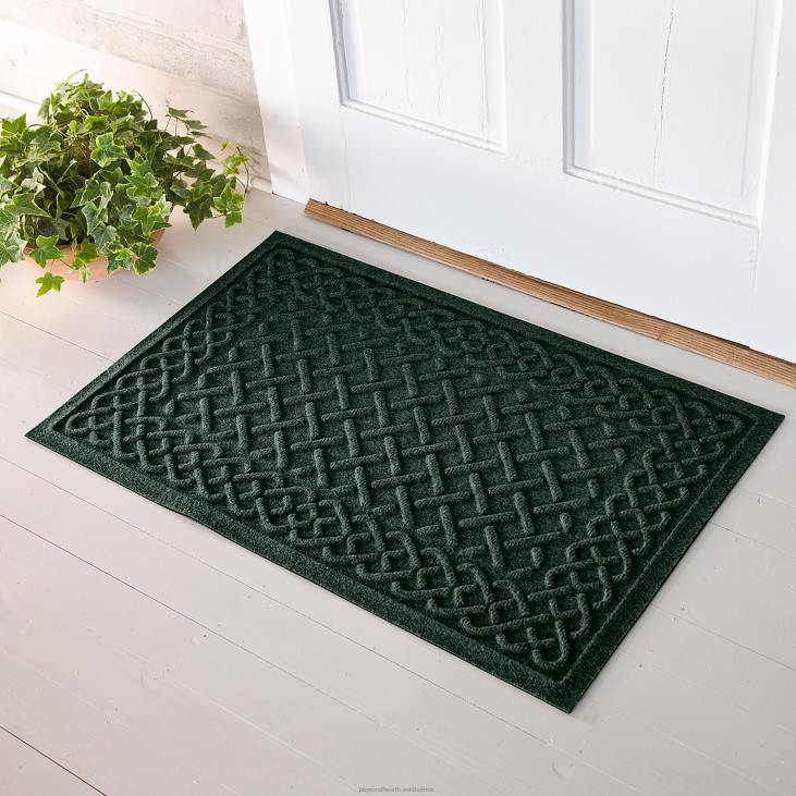 Rugs & Mats Plow & Hearth Waterhog Cable Weave Doormat, 20x 30- Camel NFLB1275
