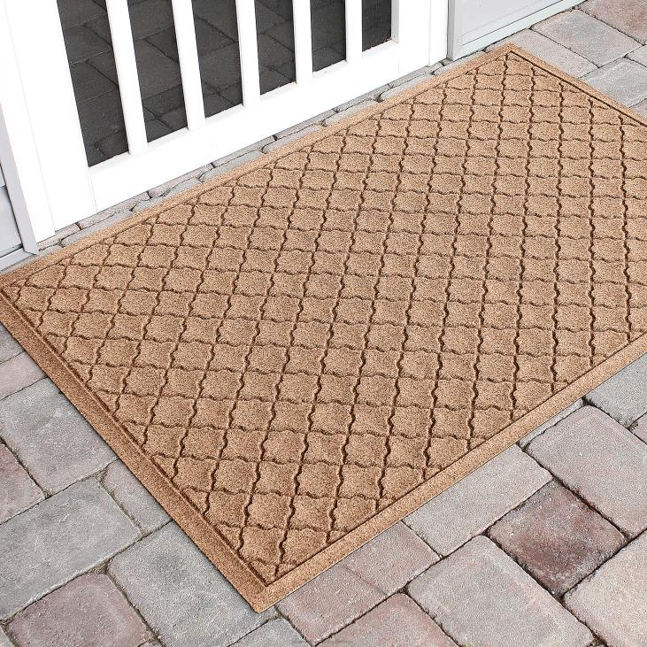 Rugs & Mats Plow & Hearth Waterhog Indoor/Outdoor Geometric Doormat, 20x 30- Bordeaux NFLB1295