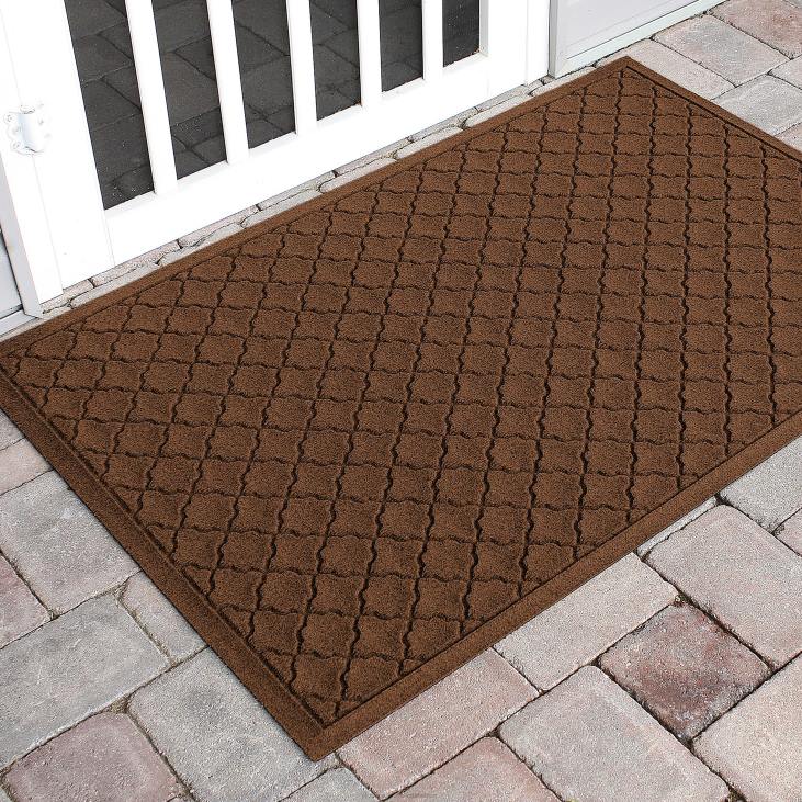 Rugs & Mats Plow & Hearth Waterhog Indoor/Outdoor Geometric Doormat, 20x 30- Bordeaux NFLB1295