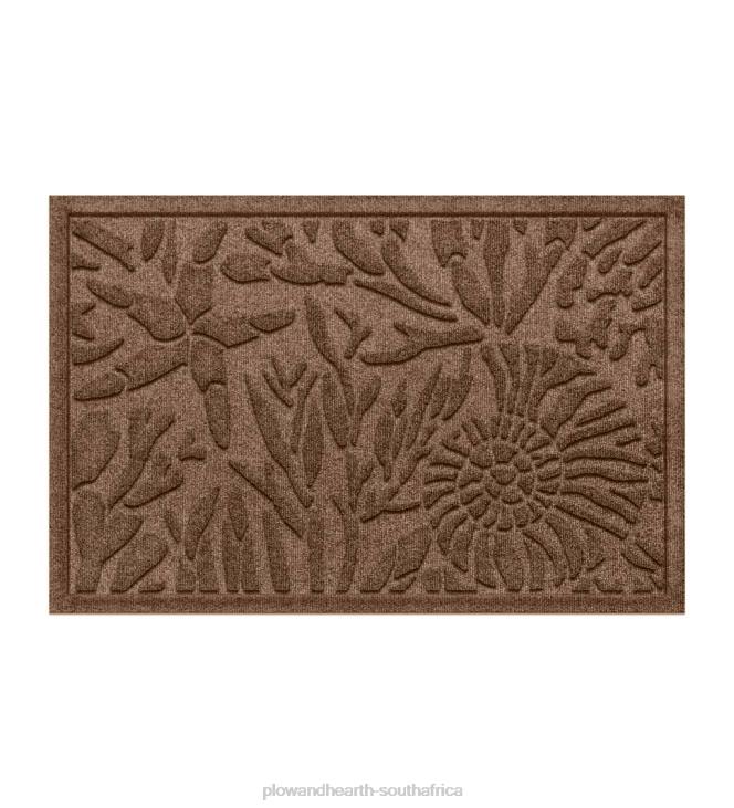 Rugs & Mats Plow & Hearth Waterhog Indoor/Outdoor Sea Life Doormat, 2' x 3' - Brown NFLB1345
