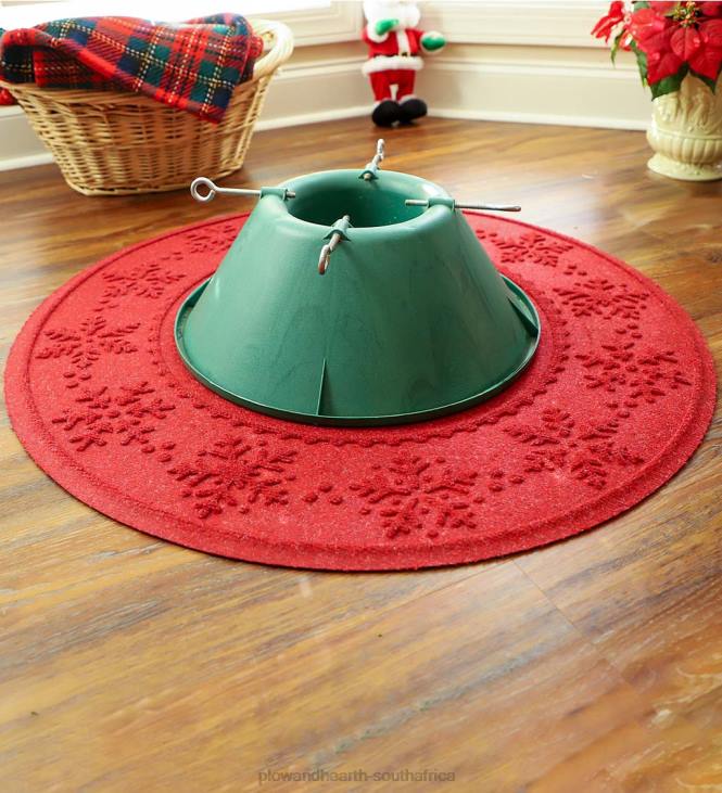 Rugs & Mats Plow & Hearth Waterhog Spill-Proof Snowflake Christmas Tree Mat - Blue NFLB1954