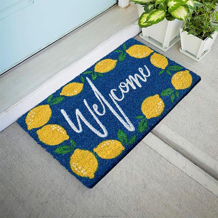 Rugs & Mats Plow & Hearth Welcome Lemons Coir Mat NFLB1952