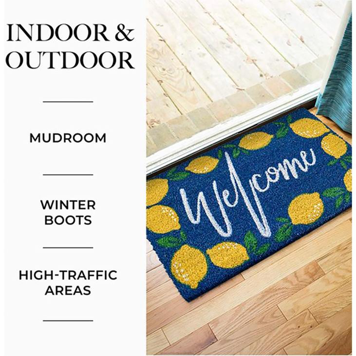 Rugs & Mats Plow & Hearth Welcome Lemons Coir Mat NFLB1952