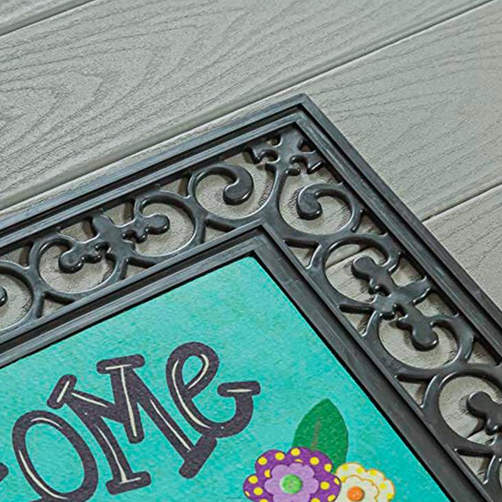 Rugs & Mats Plow & Hearth Welcome Y'all Burlap Garden Flag and Sassafras Mat Set NFLB1966