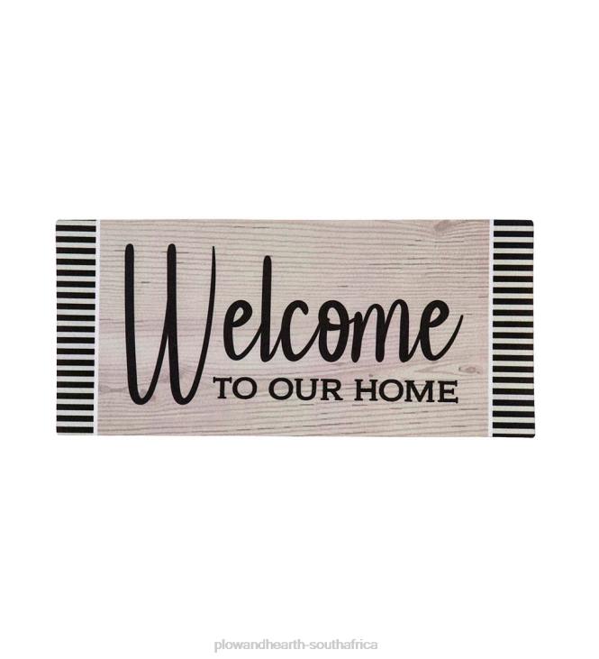 Rugs & Mats Plow & Hearth Wood Grain Welcome Sassafras Switch Mat NFLB1953