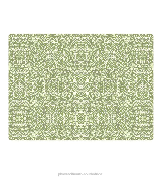 Rugs & Mats Plow & Hearth Arabesque Desk Chair Mat - Gray NFLB1781