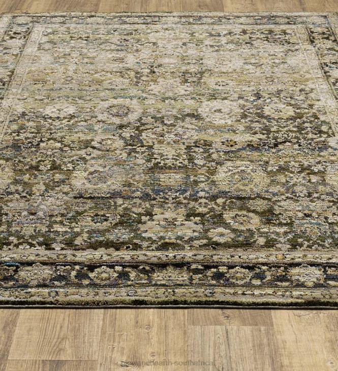 Rugs & Mats Plow & Hearth Ashland Evening Synthetic Blend Indoor Border Rug NFLB1857