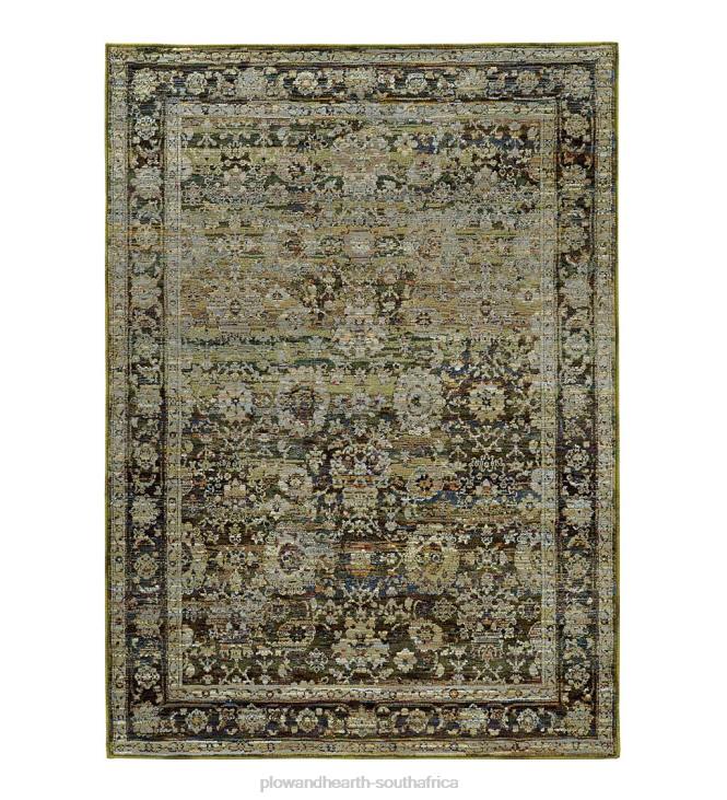 Rugs & Mats Plow & Hearth Ashland Evening Synthetic Blend Indoor Border Rug NFLB1857