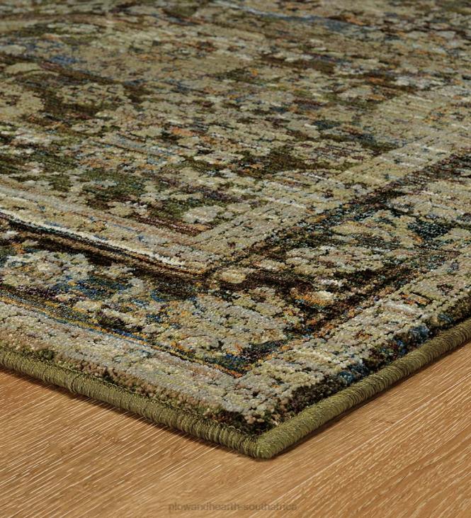 Rugs & Mats Plow & Hearth Ashland Evening Synthetic Blend Indoor Border Rug NFLB1857
