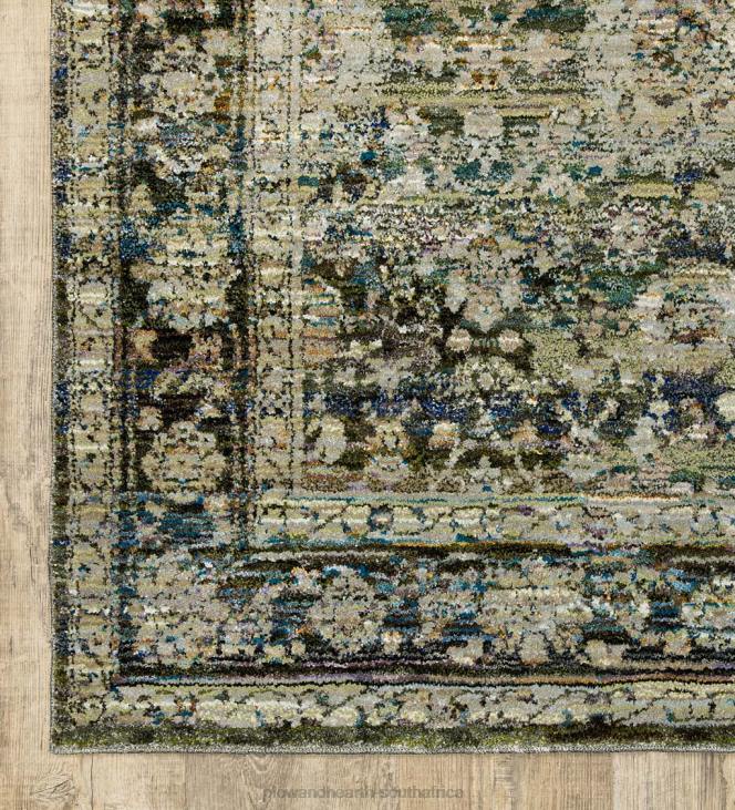 Rugs & Mats Plow & Hearth Ashland Evening Synthetic Blend Indoor Border Rug NFLB1857