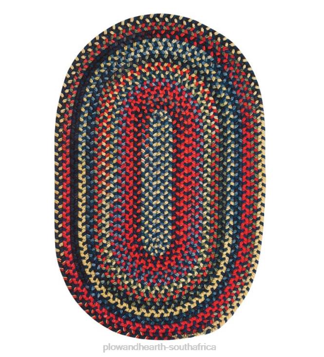 Rugs & Mats Plow & Hearth Bear Creek Oval Braided Wool Blend Rug NFLB1771