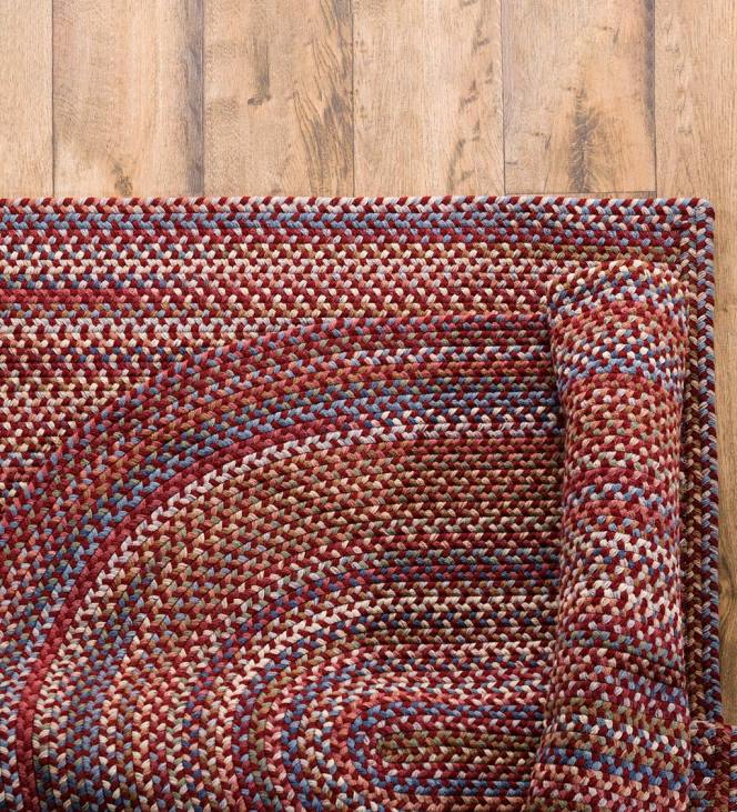 Rugs & Mats Plow & Hearth Blue Ridge Wool Braided Oval Rugs, Made In USA NFLB1770