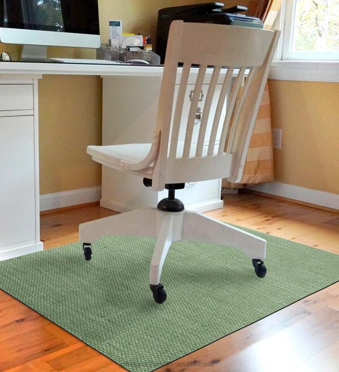 Rugs & Mats Plow & Hearth Burbury Weave Desk Chair Mat - Gray NFLB1782