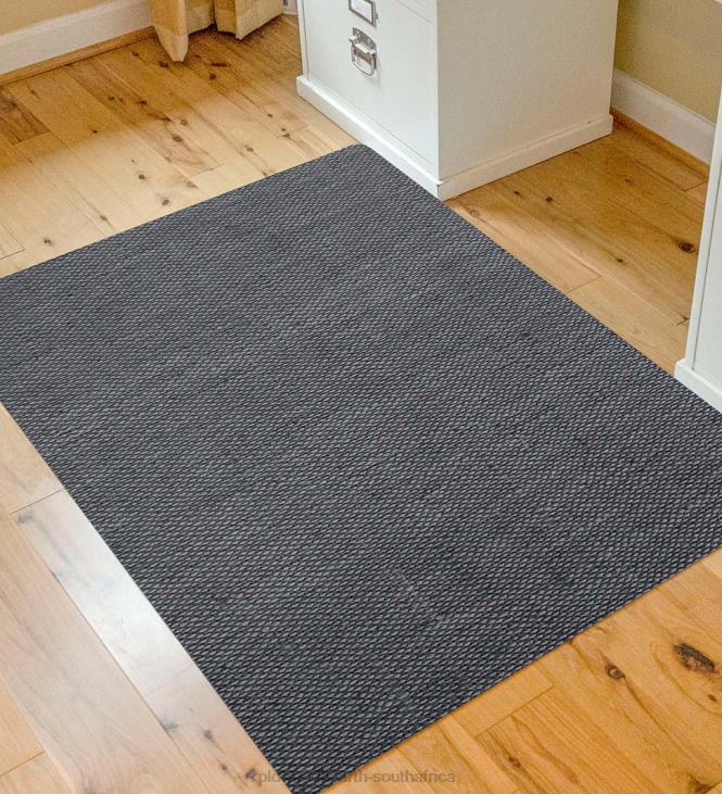 Rugs & Mats Plow & Hearth Burbury Weave Desk Chair Mat - Gray NFLB1782