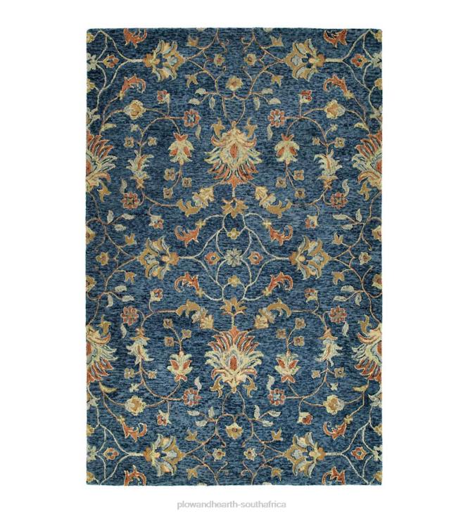 Rugs & Mats Plow & Hearth Carmona Denim Wool Rug NFLB1813