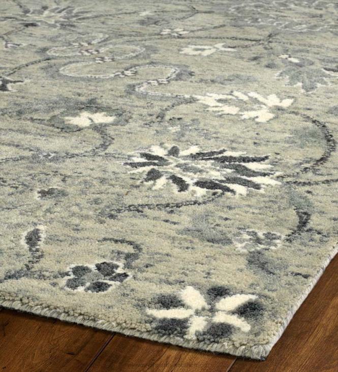 Rugs & Mats Plow & Hearth Carmona Gray Wool Rug NFLB1863