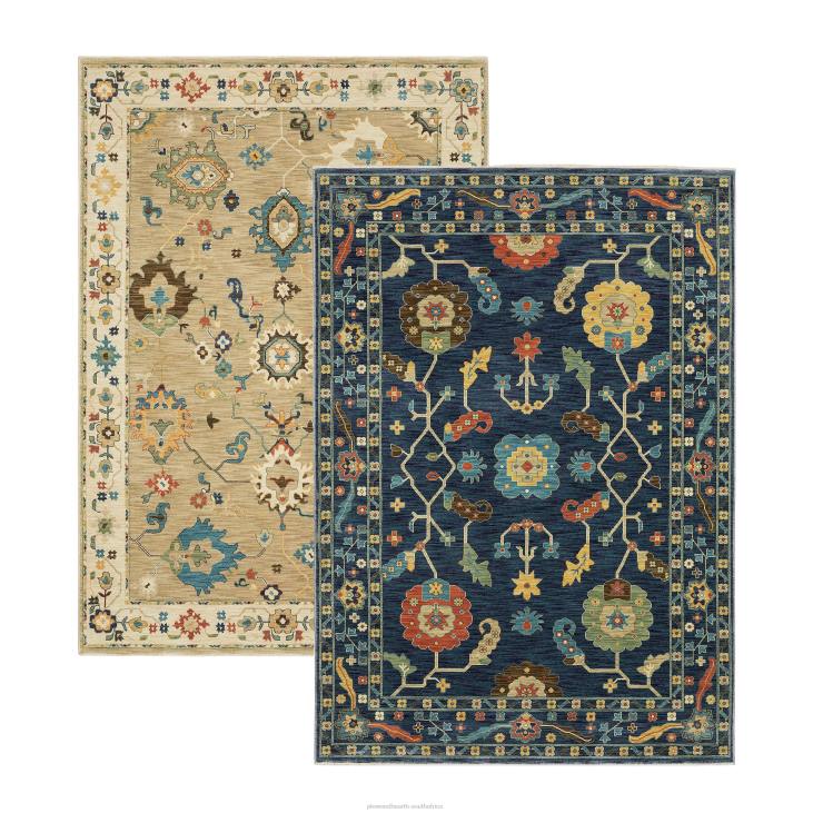 Rugs & Mats Plow & Hearth Clover Hill Flowers Polypropylene Rug NFLB1842