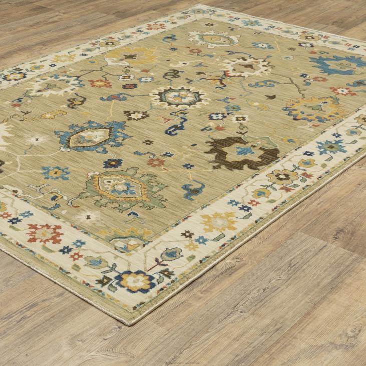 Rugs & Mats Plow & Hearth Clover Hill Flowers Polypropylene Rug NFLB1842