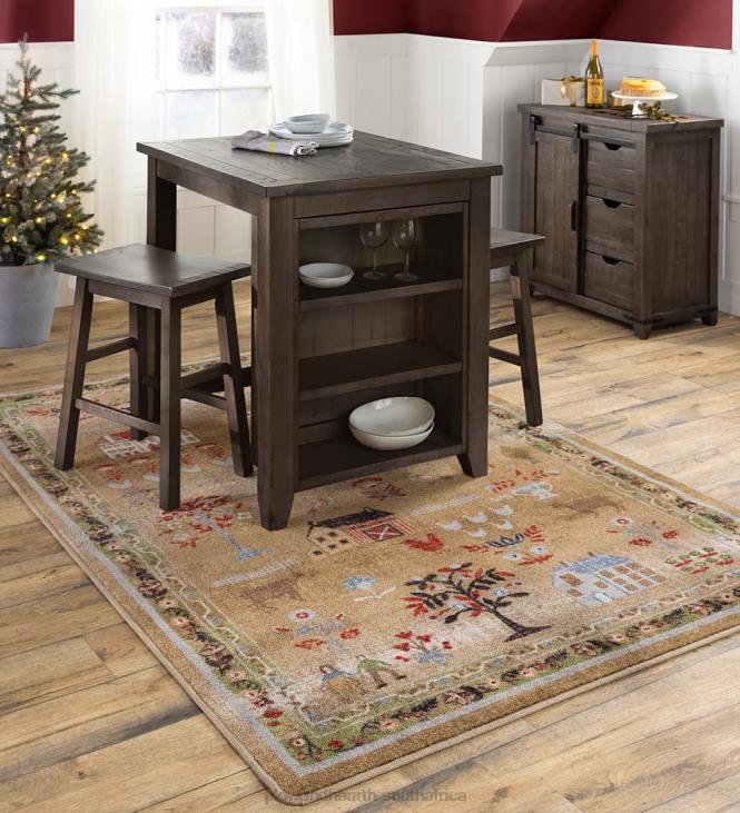 Rugs & Mats Plow & Hearth Grafton Folk Art EnduraStran Rug NFLB1760