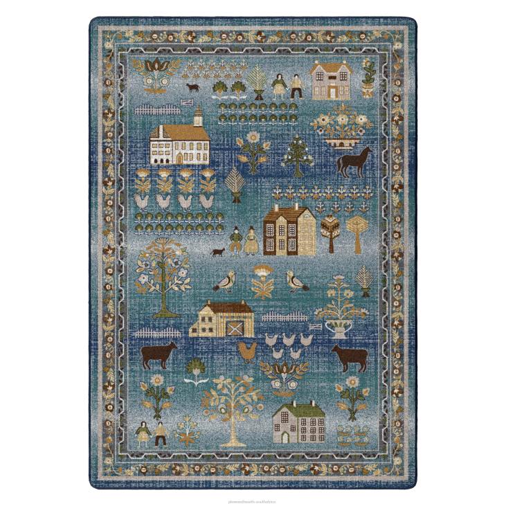 Rugs & Mats Plow & Hearth Grafton Folk Art EnduraStran Rug NFLB1760