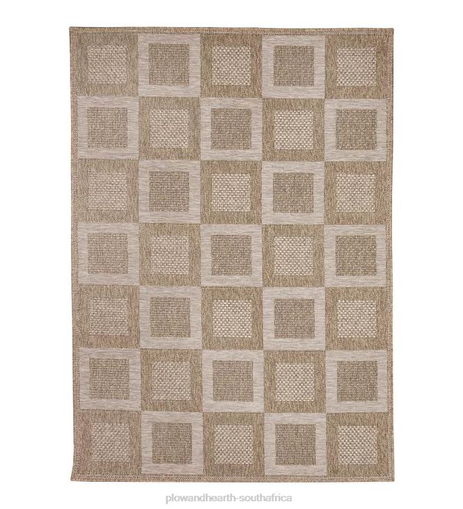 Rugs & Mats Plow & Hearth Indoor/Outdoor Beachcomber Squares Rug NFLB1808