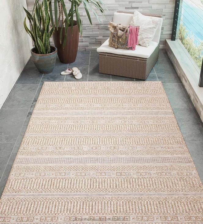 Rugs & Mats Plow & Hearth Indoor/Outdoor Beachcomber Striped Rug NFLB1801