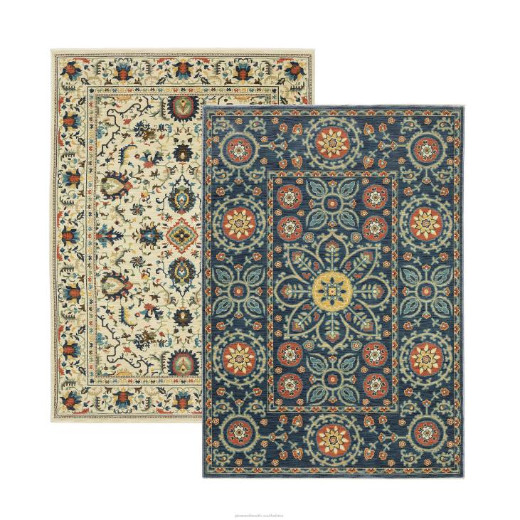 Rugs & Mats Plow & Hearth Indoor/Outdoor Clover Hill Border Polypropylene Rug NFLB1846