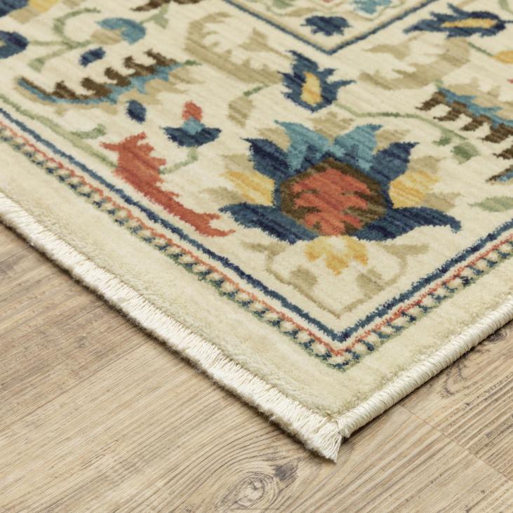 Rugs & Mats Plow & Hearth Indoor/Outdoor Clover Hill Border Polypropylene Rug NFLB1846
