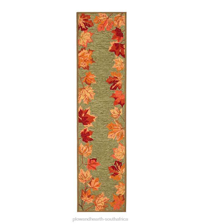 Rugs & Mats Plow & Hearth Indoor/Outdoor Falling Leaves Border Rug NFLB1790