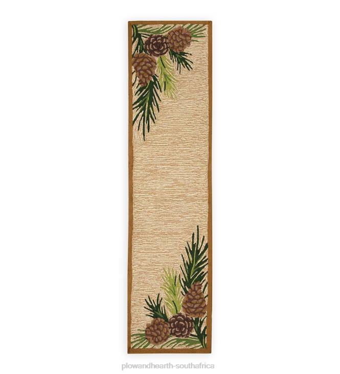 Rugs & Mats Plow & Hearth Indoor/Outdoor Forest Lake Border Rug NFLB1792