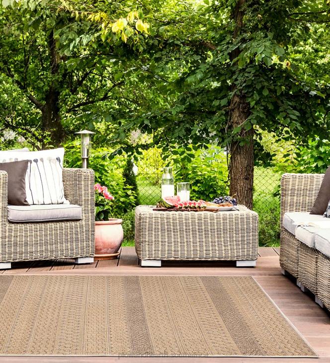 Rugs & Mats Plow & Hearth Indoor/Outdoor Kitty Hawk Striped Rug NFLB1805