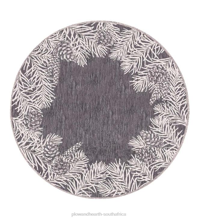 Rugs & Mats Plow & Hearth Indoor/Outdoor Pine Grove Border Rug NFLB1825