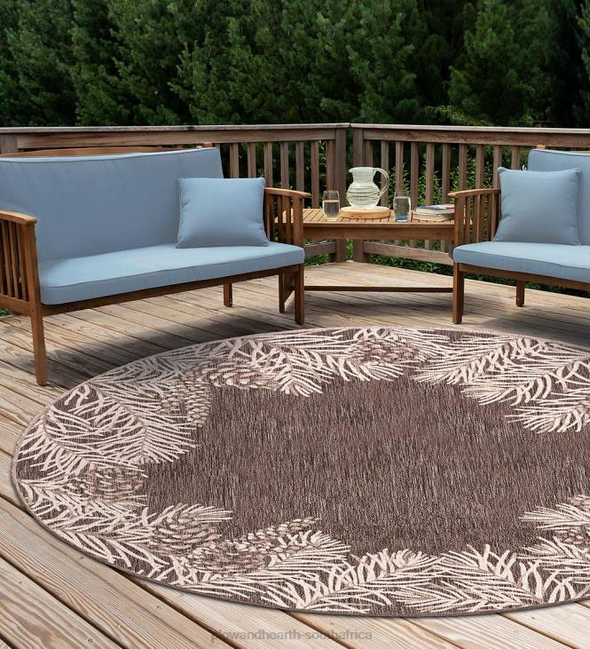 Rugs & Mats Plow & Hearth Indoor/Outdoor Pine Grove Border Rug NFLB1825