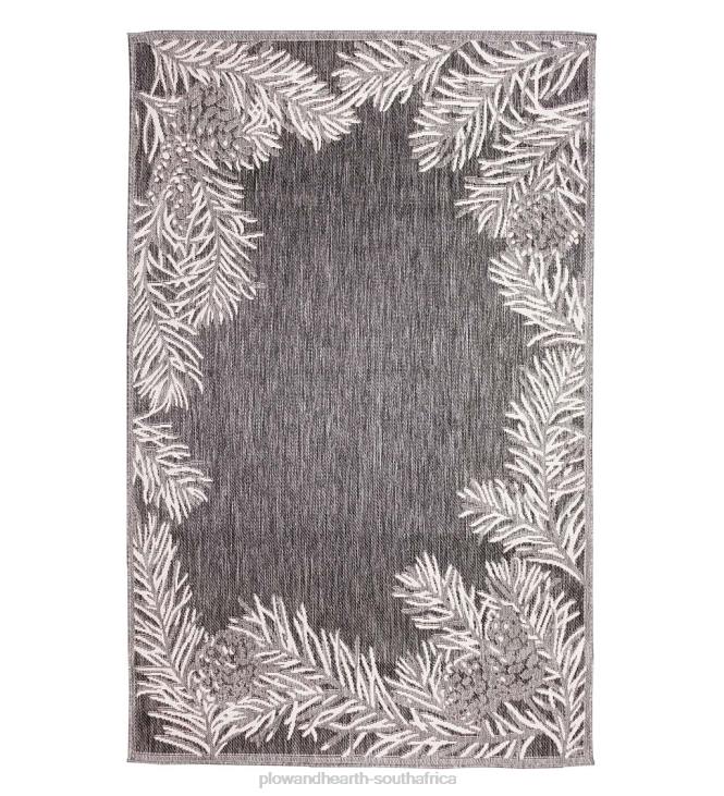 Rugs & Mats Plow & Hearth Indoor/Outdoor Pine Grove Border Rug NFLB1825