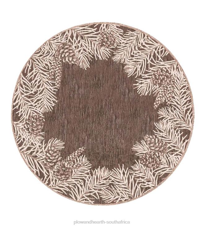 Rugs & Mats Plow & Hearth Indoor/Outdoor Pine Grove Border Rug NFLB1825