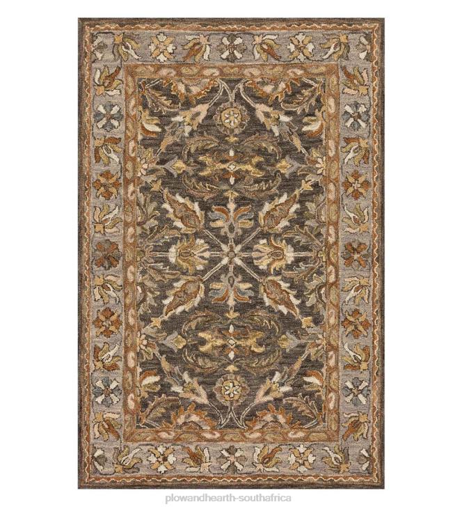 Rugs & Mats Plow & Hearth Kensington Border Wool Rug NFLB1836