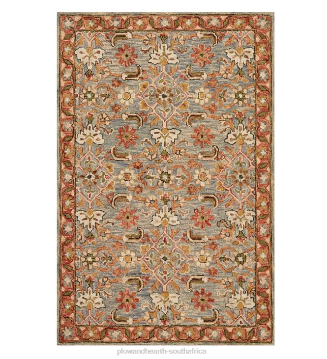 Rugs & Mats Plow & Hearth Kensington Floral Wool Rug NFLB1820