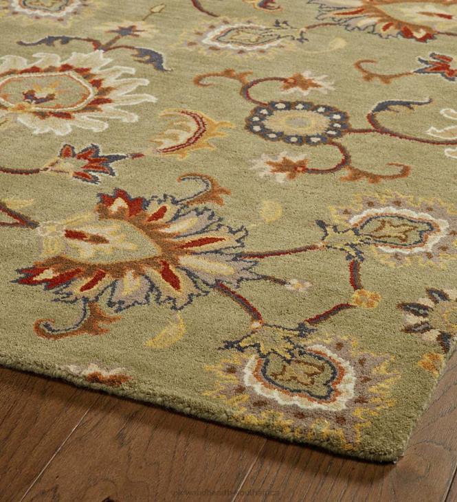 Rugs & Mats Plow & Hearth Lauren Floral Wool Area Rug NFLB1810