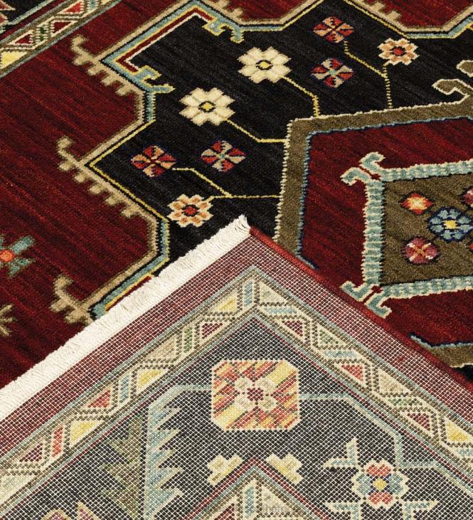 Rugs & Mats Plow & Hearth Laurenburg Border Wool Rug NFLB1807