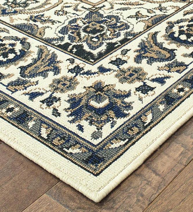 Rugs & Mats Plow & Hearth Marston Medallion Polypropylene Area Rug NFLB1865