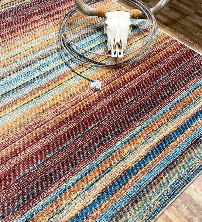 Rugs & Mats Plow & Hearth October Stripe Rug NFLB1816