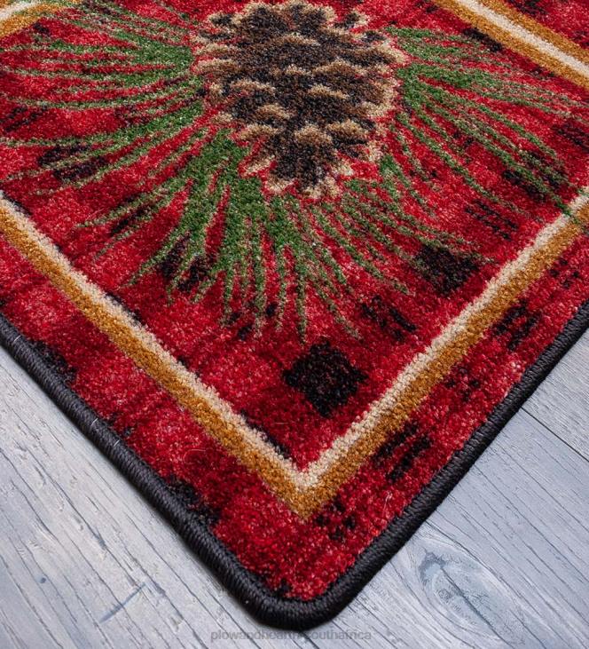 Rugs & Mats Plow & Hearth Pine Cone Valley Plaid EnduraStran Area Rug NFLB1762
