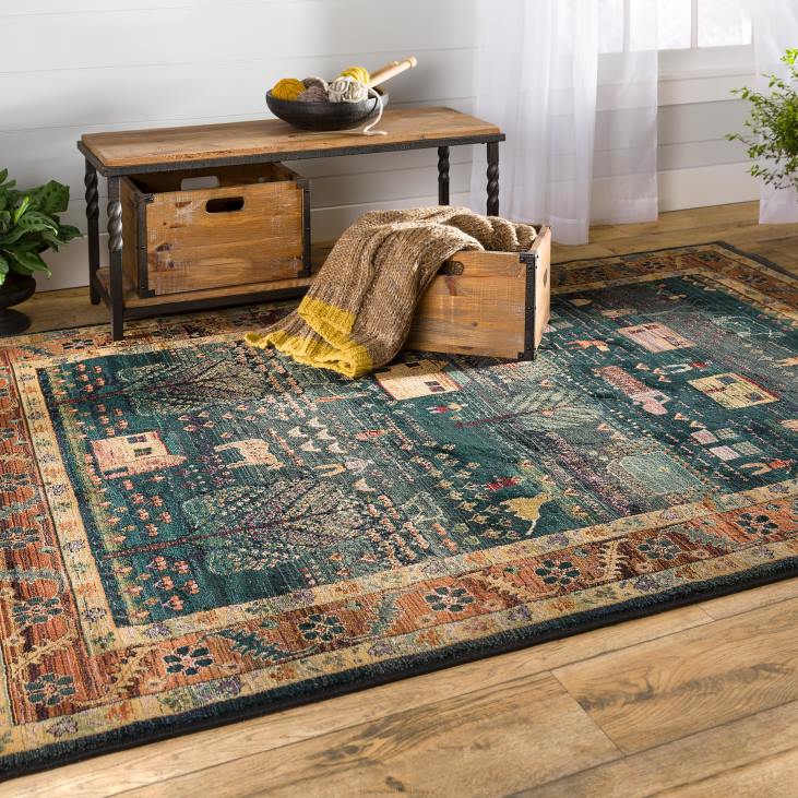Rugs & Mats Plow & Hearth Polypropylene Shaker Village Rugs NFLB1763