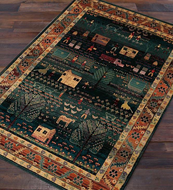 Rugs & Mats Plow & Hearth Polypropylene Shaker Village Rugs NFLB1763