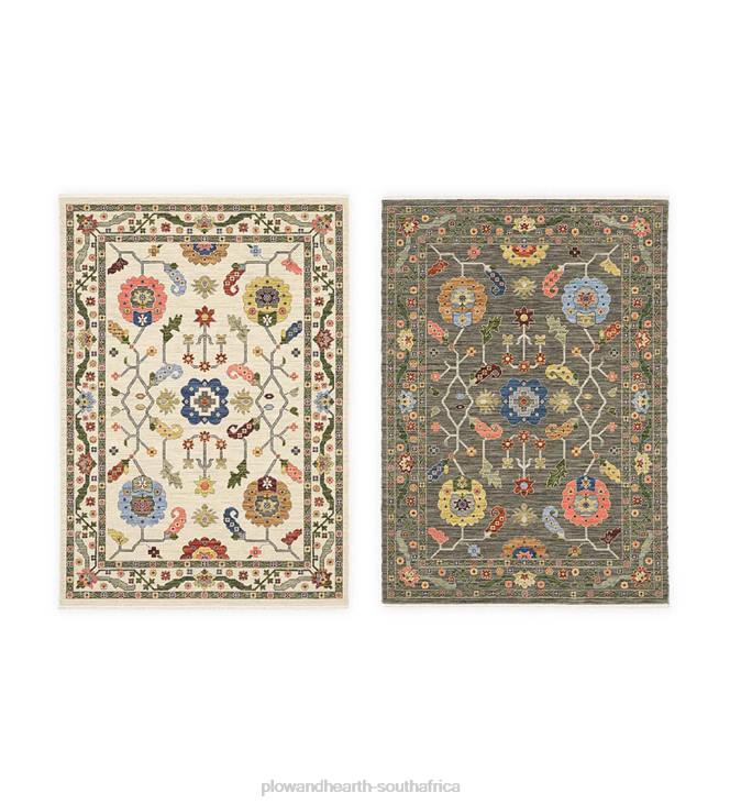 Rugs & Mats Plow & Hearth Saluda Jewels Wool Rug NFLB1827